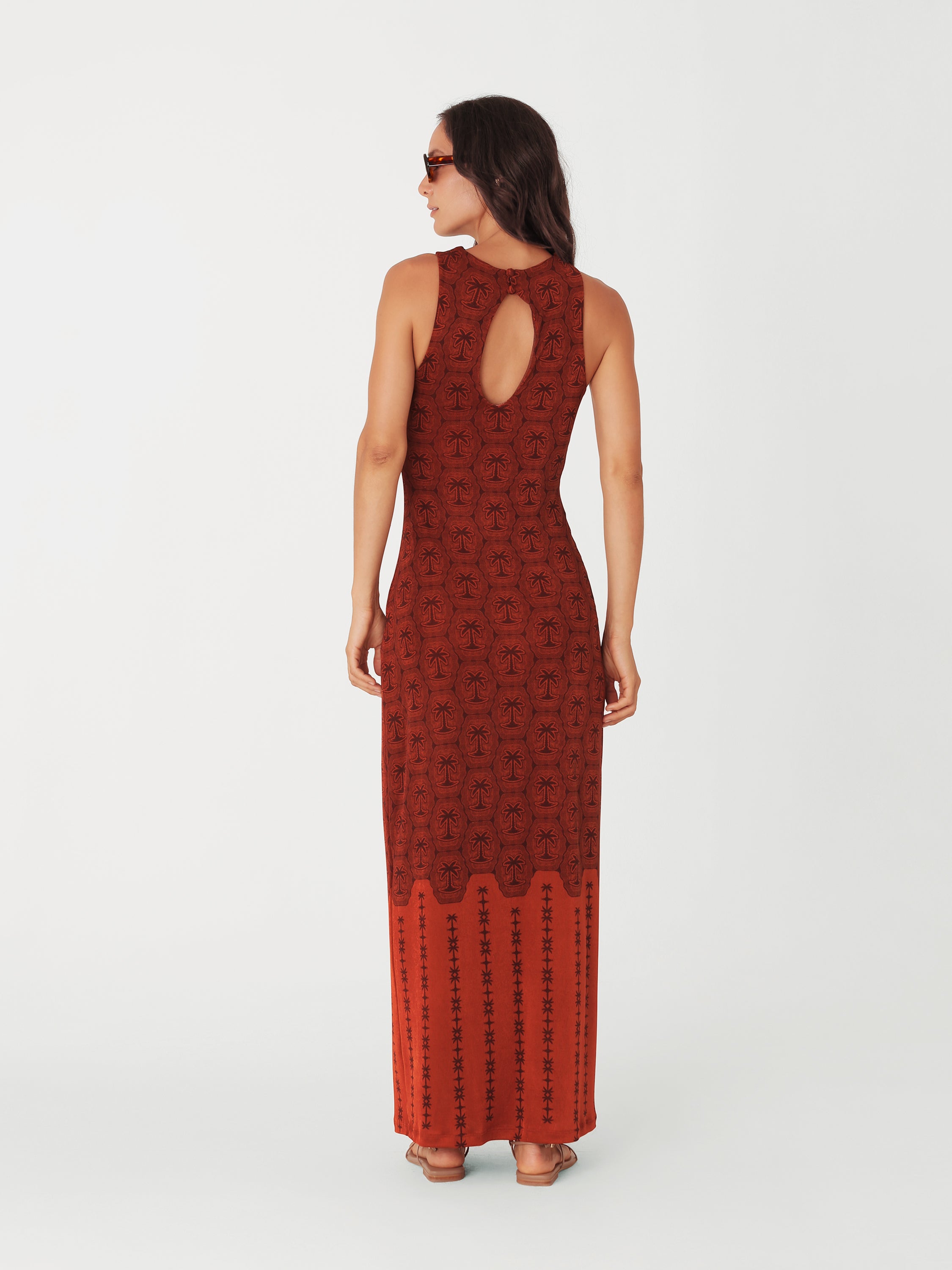 Maxi Dress Vitrola - Terracota