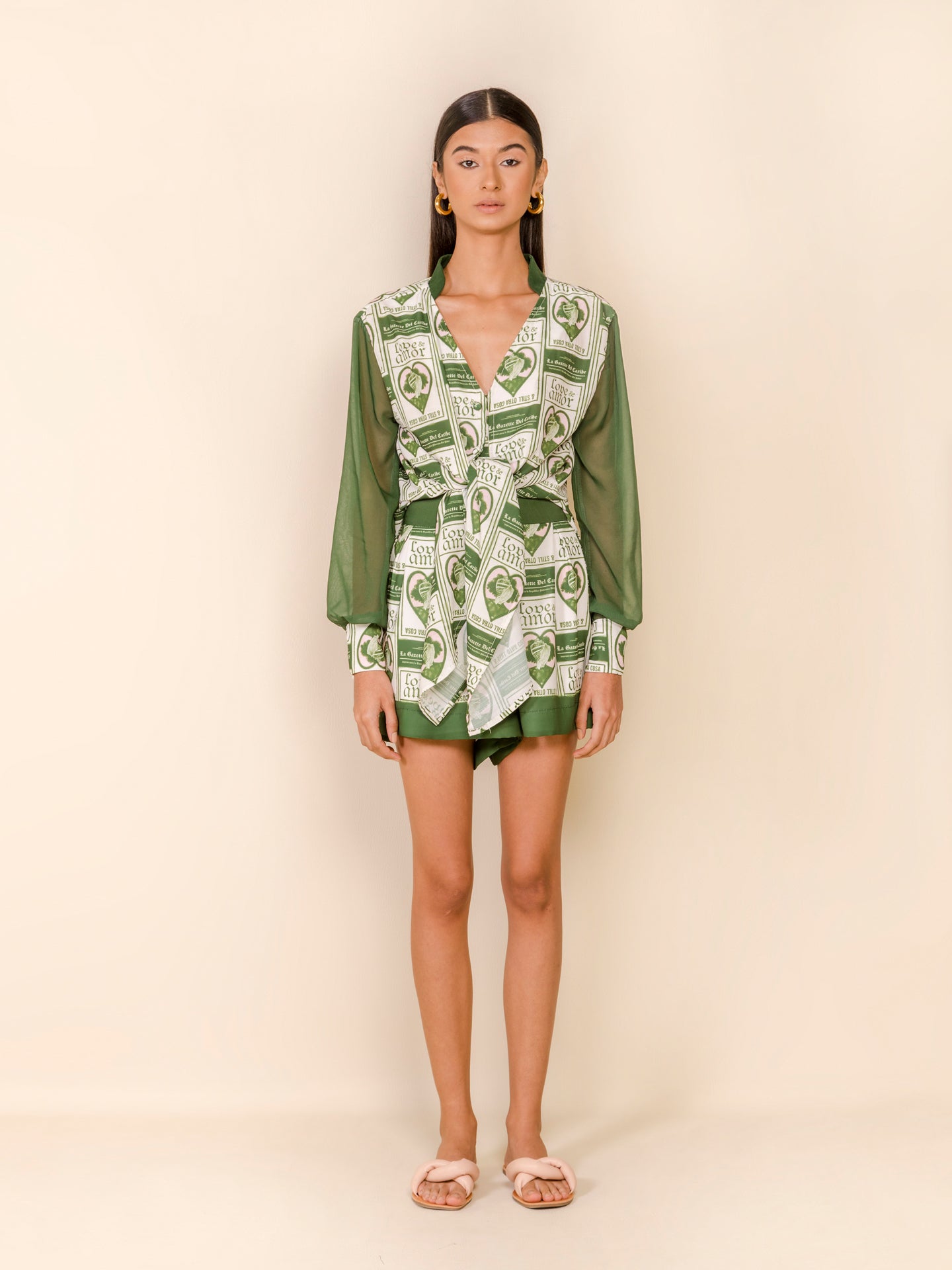 Blouse Love & Amor - Verde